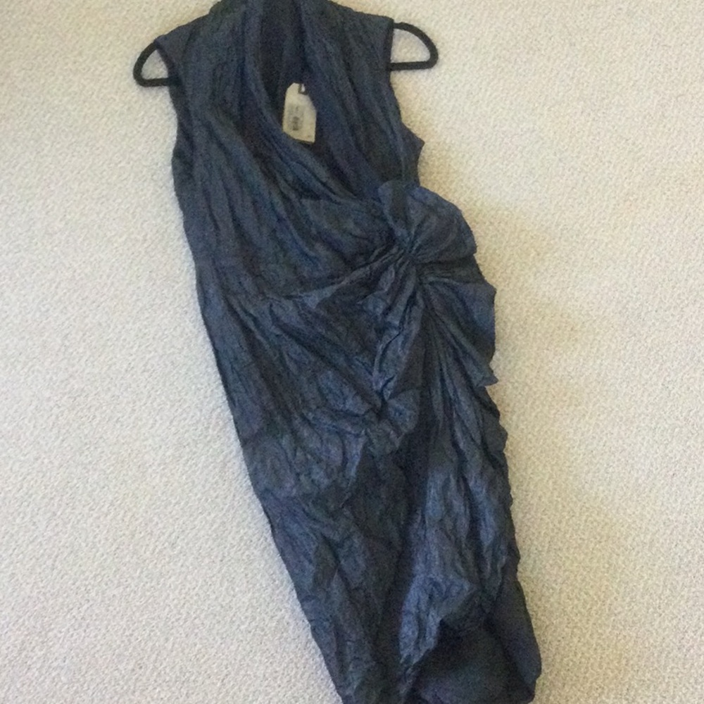 All Saints alloy dress in vintage Eboni